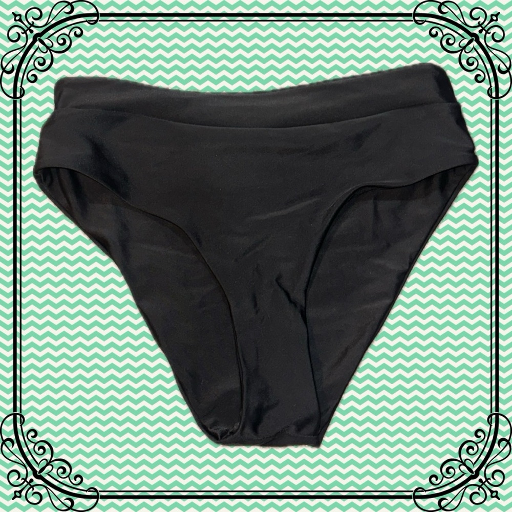 Classic High Waisted Black Bikini Bottoms